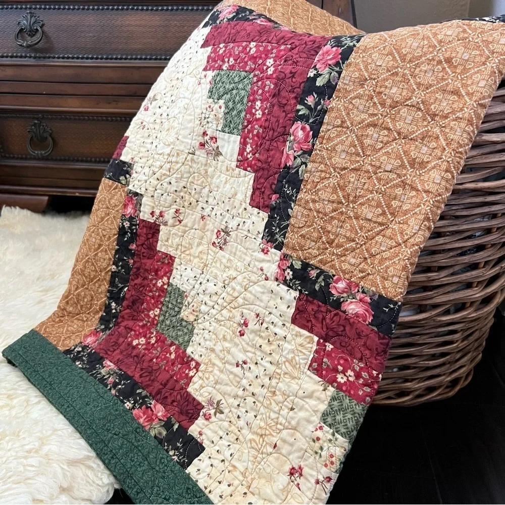 58”x80” Handmade Patchwork Cotton Quilt